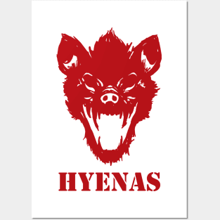 Hyenas (red) Posters and Art